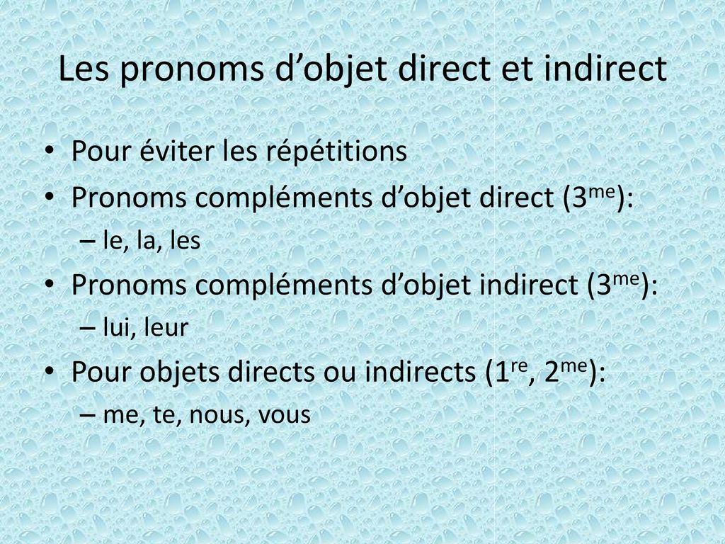 Articles et pronoms FRN ppt télécharger